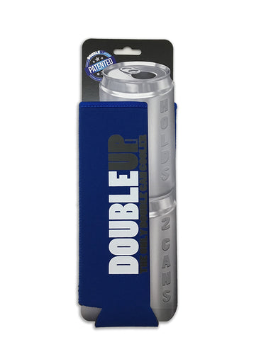 blue color double can cooler