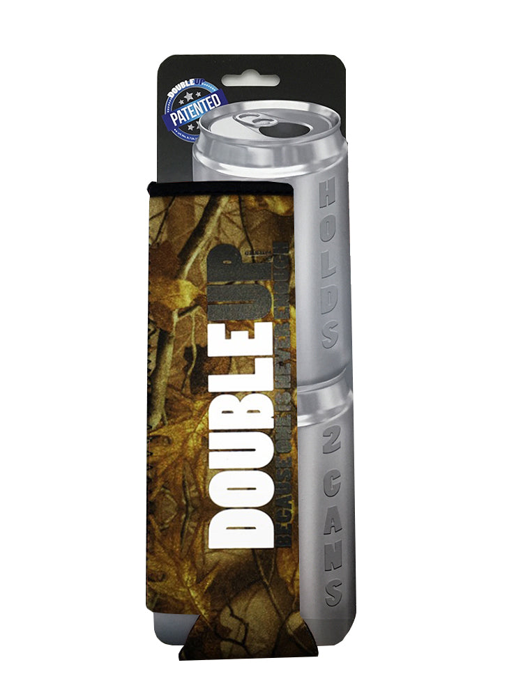 camo color double can cooler