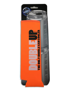 orange color double can cooler
